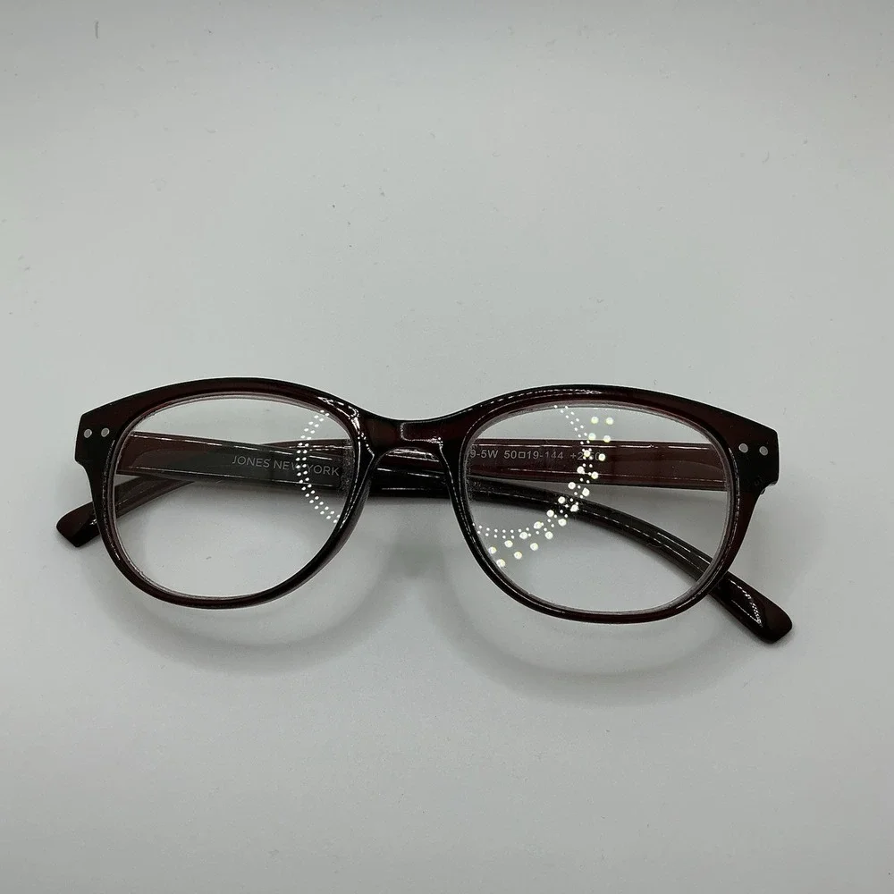 jones new york reading glasses +2.50 Brown Frames